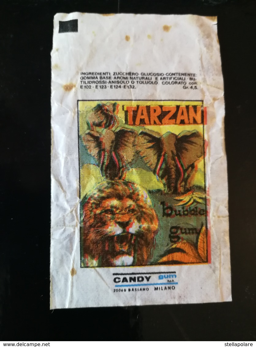 TARZAN WAX WRAPPERS LOT - CANDYGUM BUBBLE GUM "Le Avventure Dell'uomo Della Foresta" 1970 - Other & Unclassified