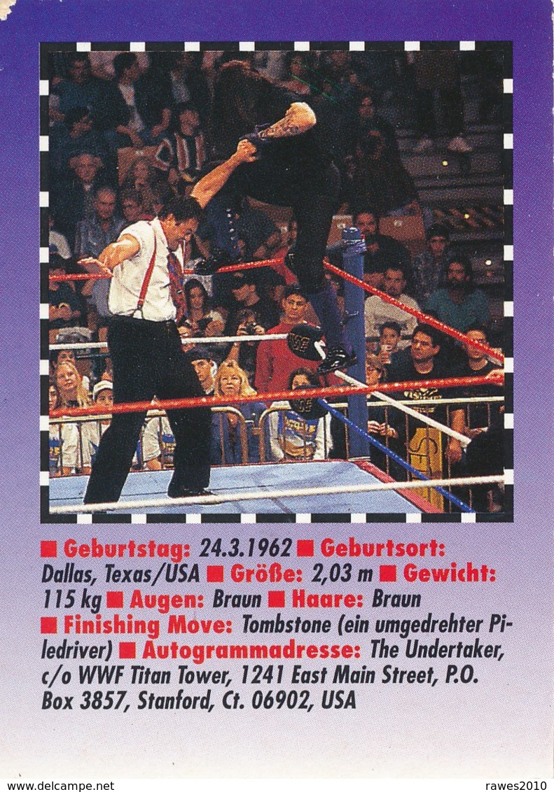 USA Undertaker Wrestling - BRAVO - Sammelbild Aus Den 90-ziger Jahren - Sport