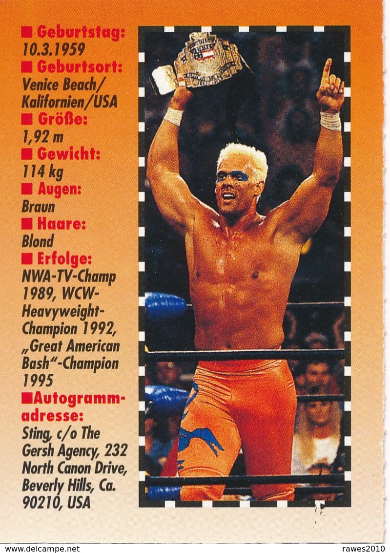 USA Sting Wrestling - BRAVO - Sammelbild Aus Den 90-ziger Jahren - Sport