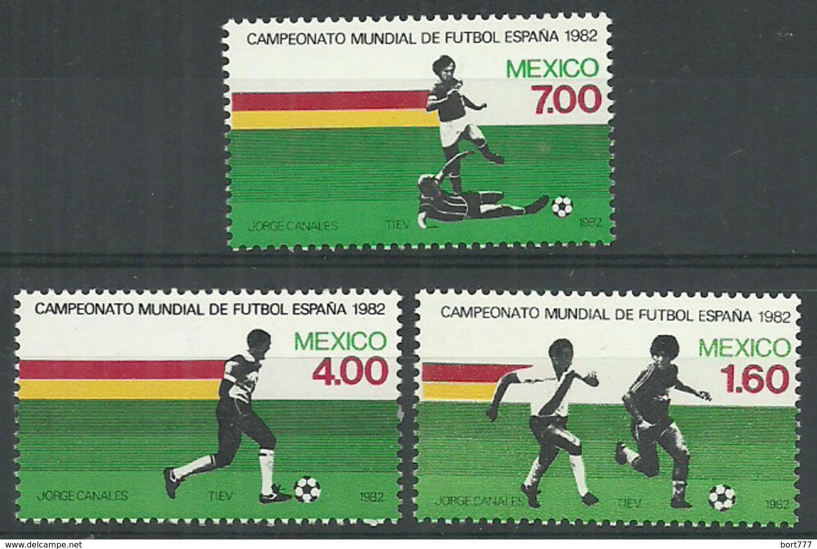 Mexico 1979 Year, Mint Stamps MNH (**) Set Soccer - Messico