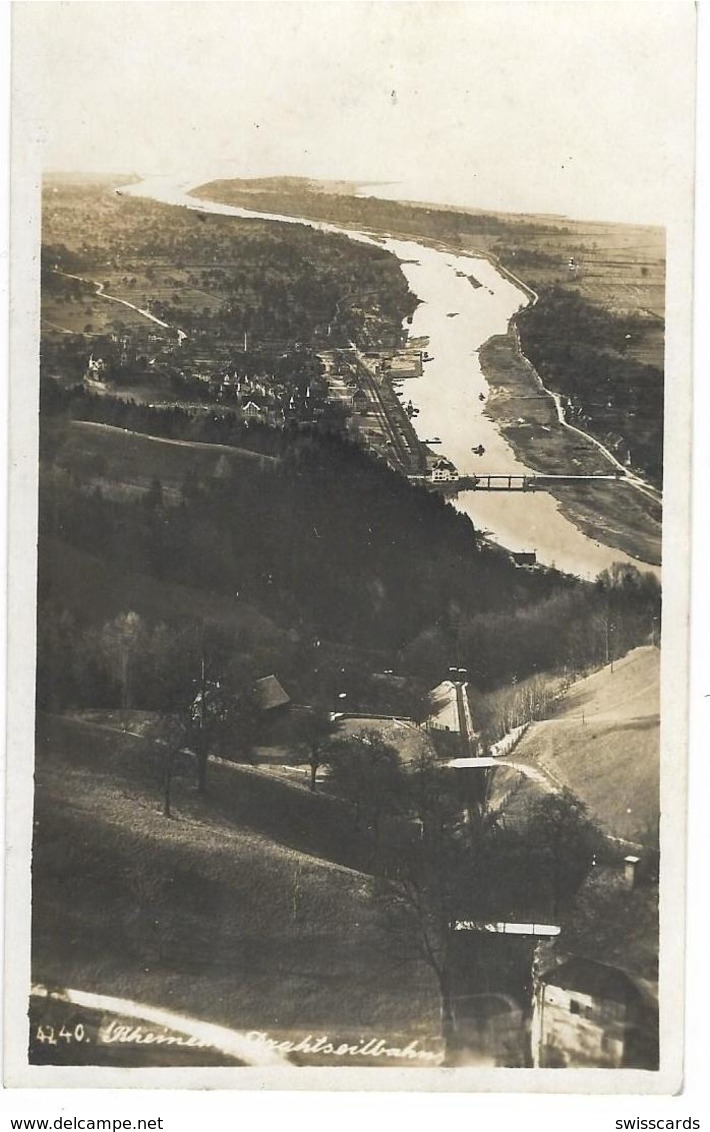 RHEINECK: Aussicht Von Der Drahseilbahn, Foto-AK 1929 - Rheineck