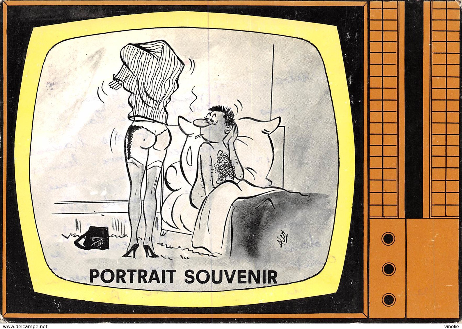 PIE.Montr.19-9722 : PORTRAIT SOUVENIR PAR ALEXANDRE. LA TELEVISION. - Humour