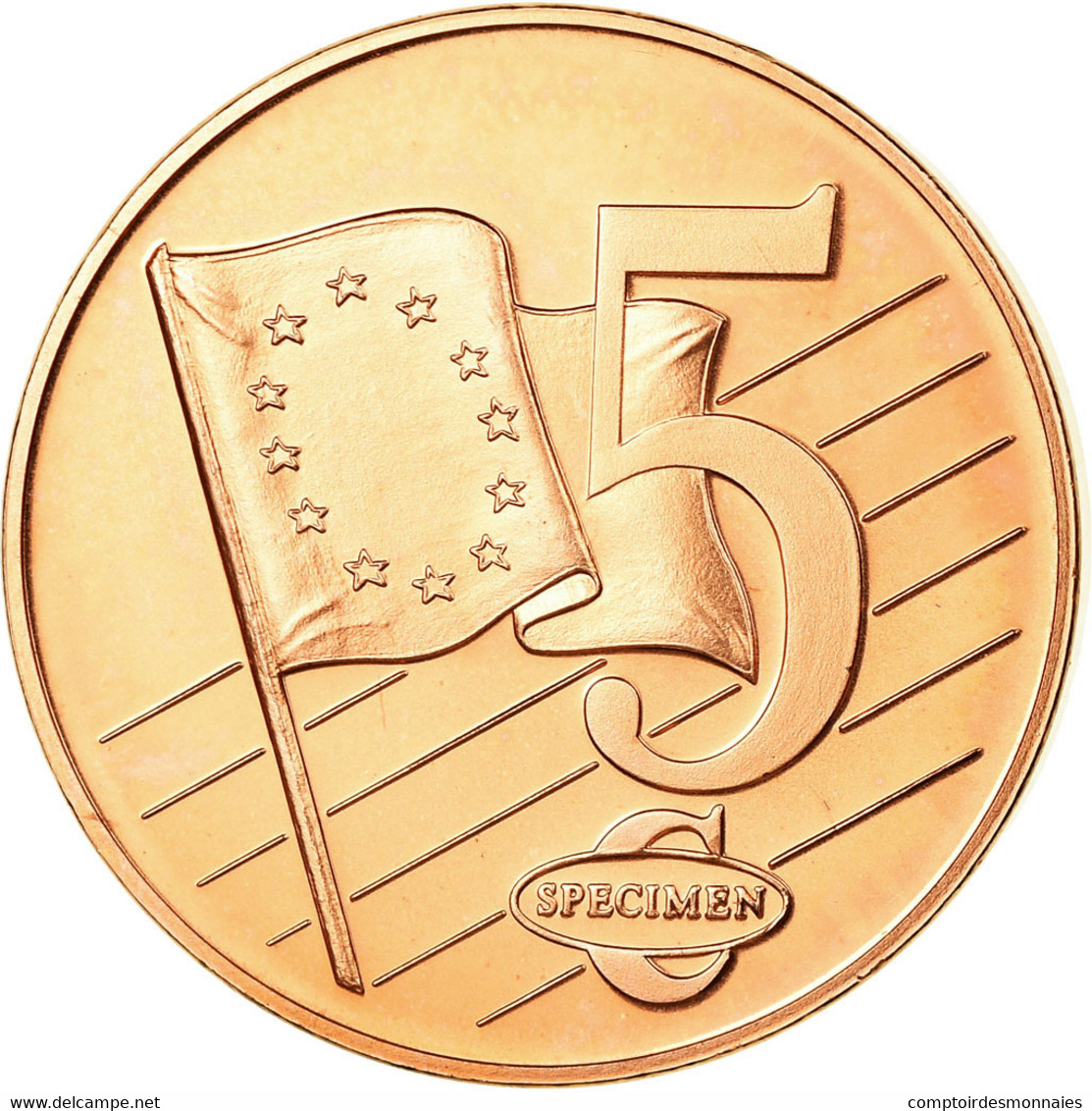 Latvia, 5 Euro Cent, 2003, SPL, Copper Plated Steel - Privéproeven