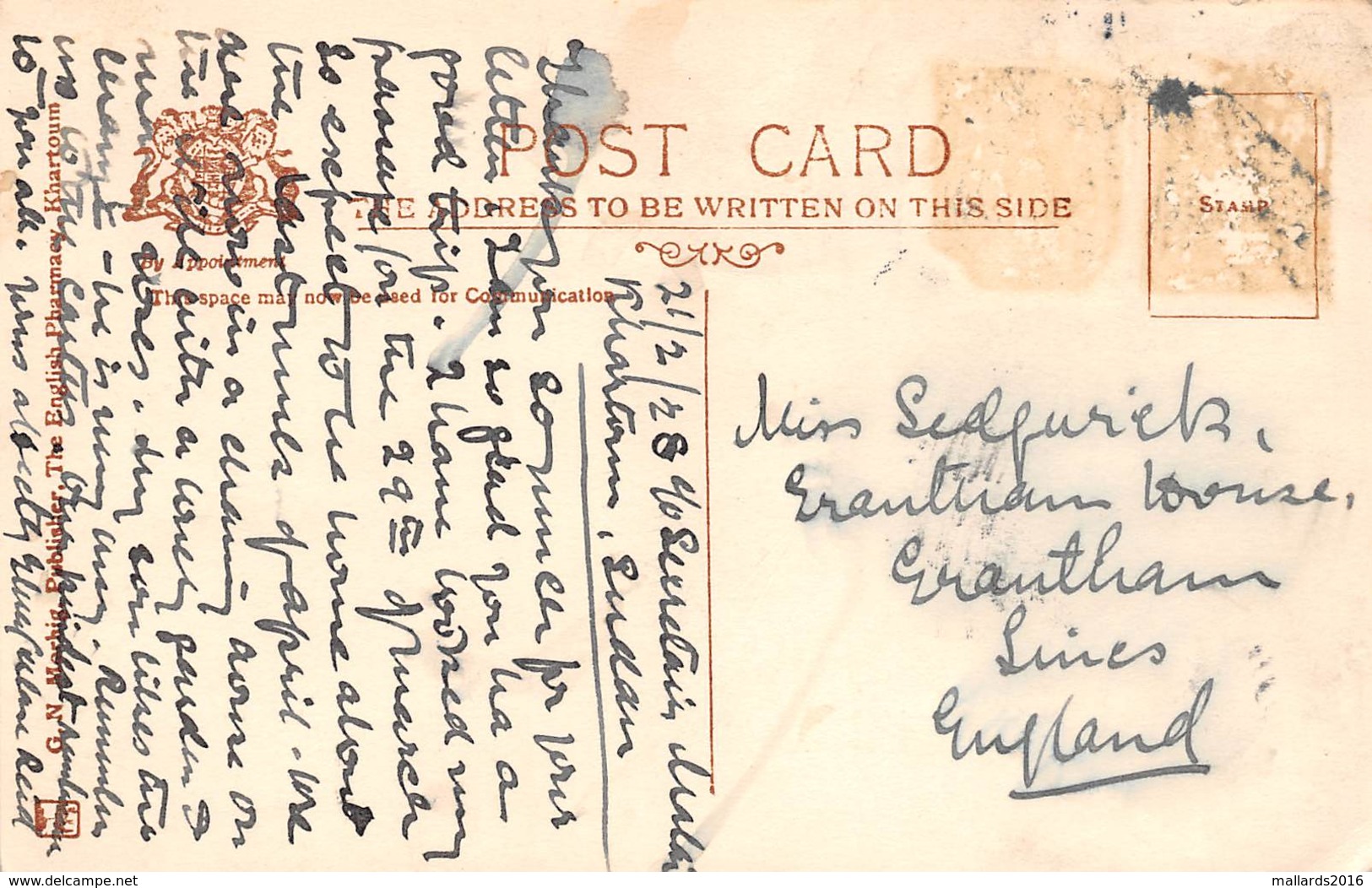 OMDURMAN, SUDAN - NATIVE VASE MARKET - DATED 1928~ AN OLD RP POSTCARD #94802 - Sudan
