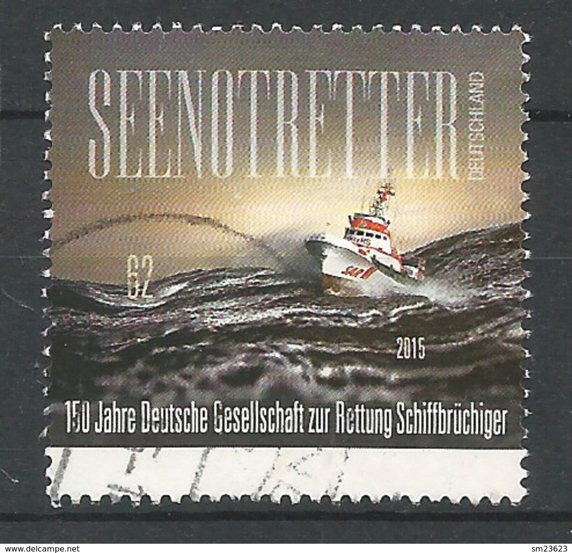 BRD 2015  Mi.Nr. 3153 , 150 Jahre Deutsche Gesellschaft Zur Rettung Schiffsbrüchiger - Gestempelt / Fine Used / (o) - Gebraucht