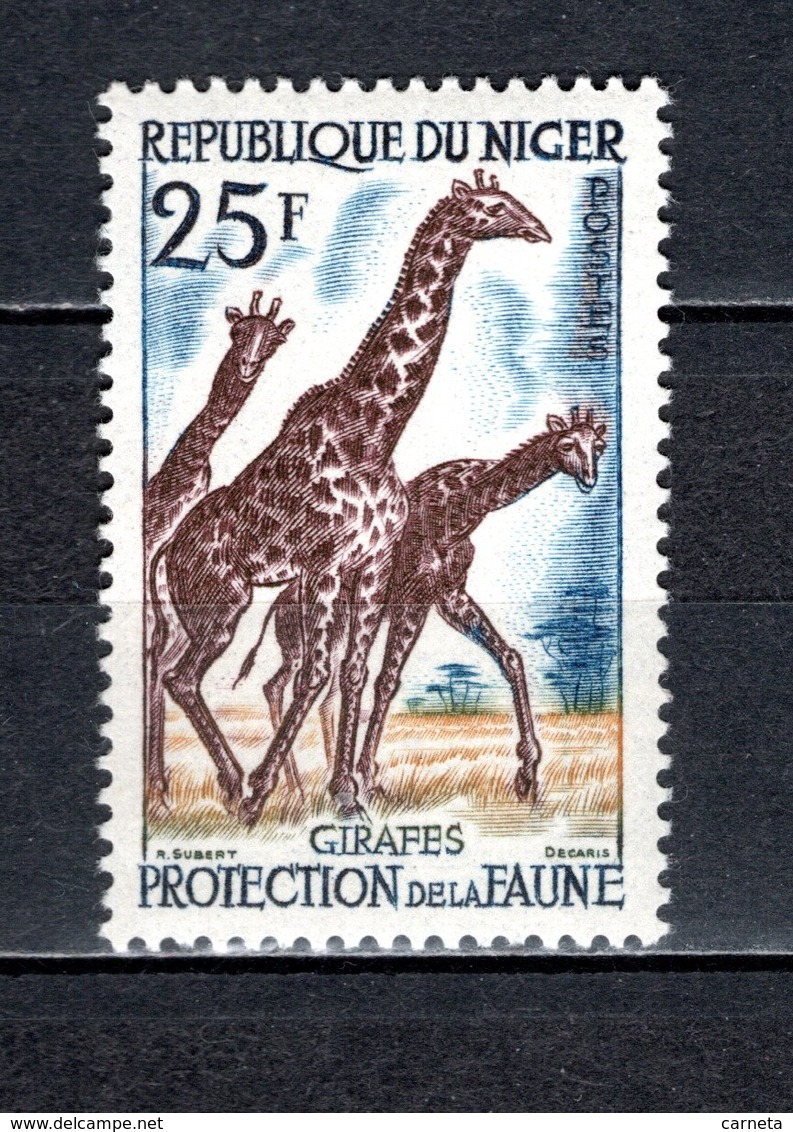 NIGER N° 103  NEUF SANS CHARNIERE COTE 1.20€  GIRAFE  ANIMAUX - Niger (1960-...)