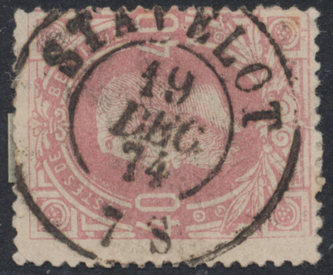 émission 1869 - N°34 Obl Double Cercle "Stavelot" - 1869-1883 Leopoldo II