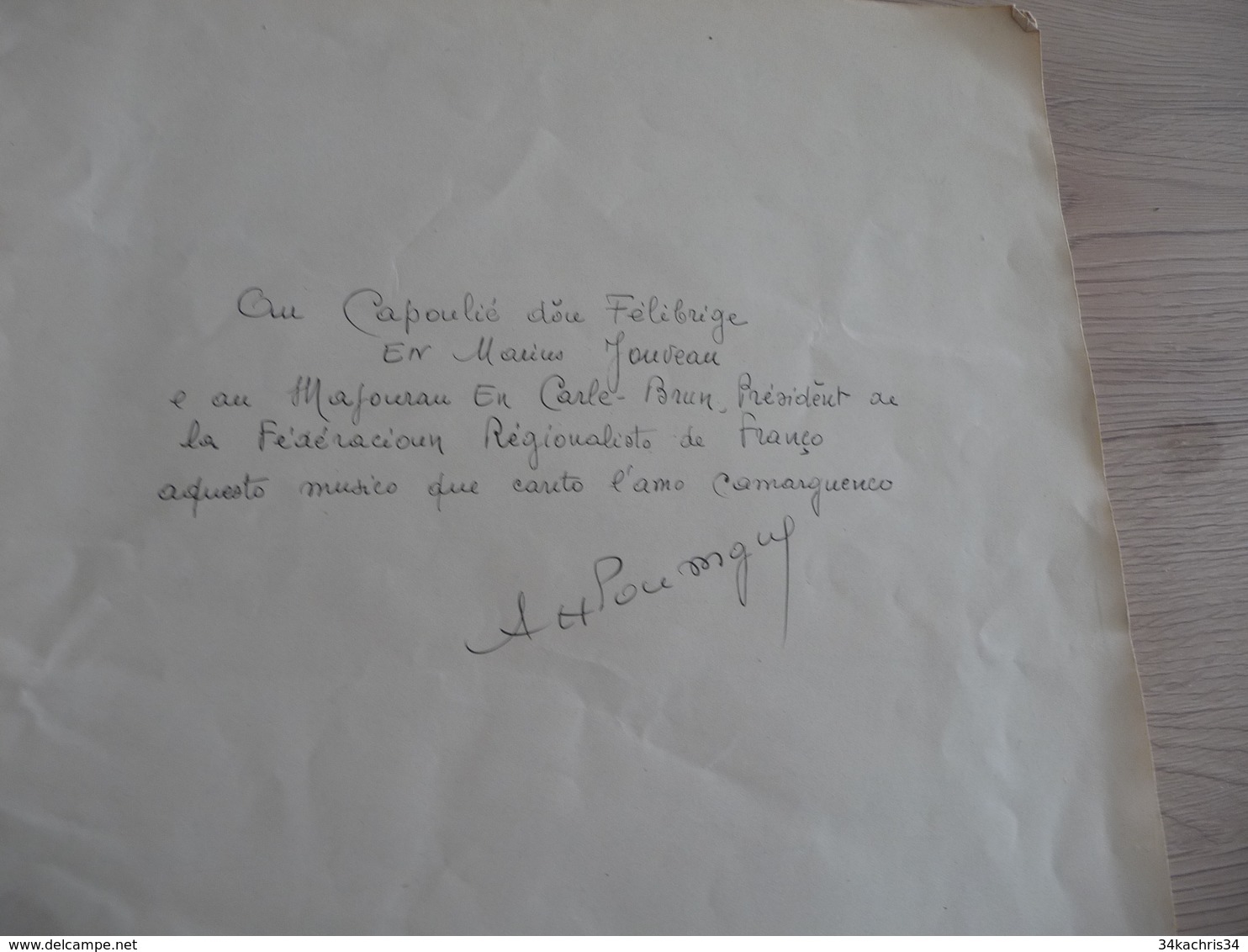 Partition Ancienne Une Cansoun De Camargo Boussigue Baroncelli Gaussen Arven... 20p Taureaux Camargue - Musique Folklorique