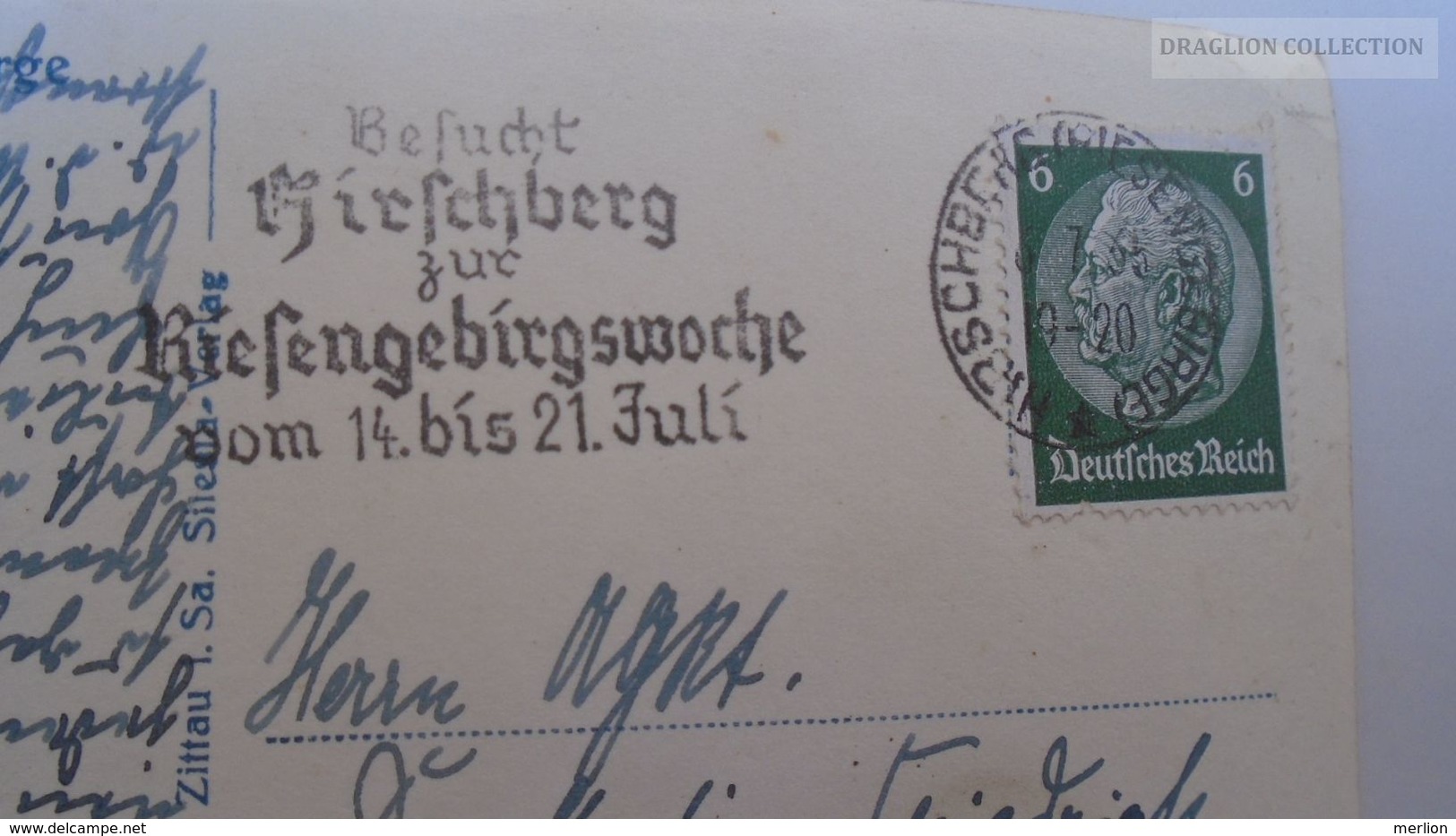 D166989  FOTO-AK -   Hain M. Hochgebirge  Cancel   Hirschberg Riesegebirge - Ca 1935 - Greiz