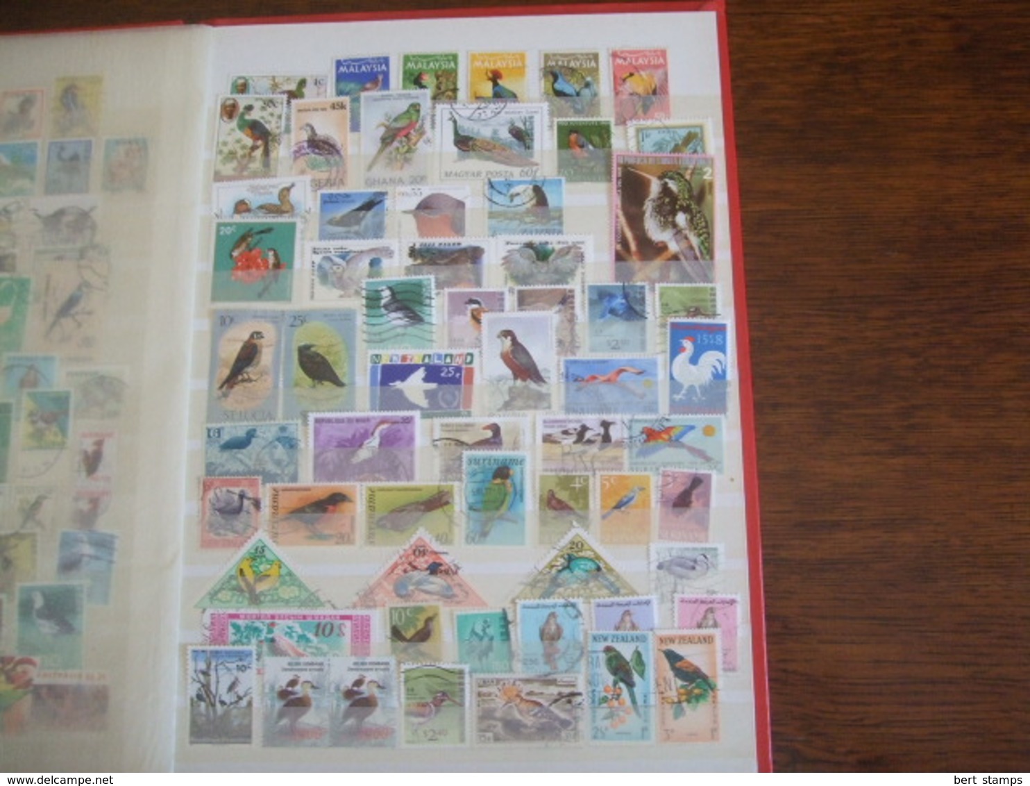 Nice collection Birds ans also scandinavien stamps in binder