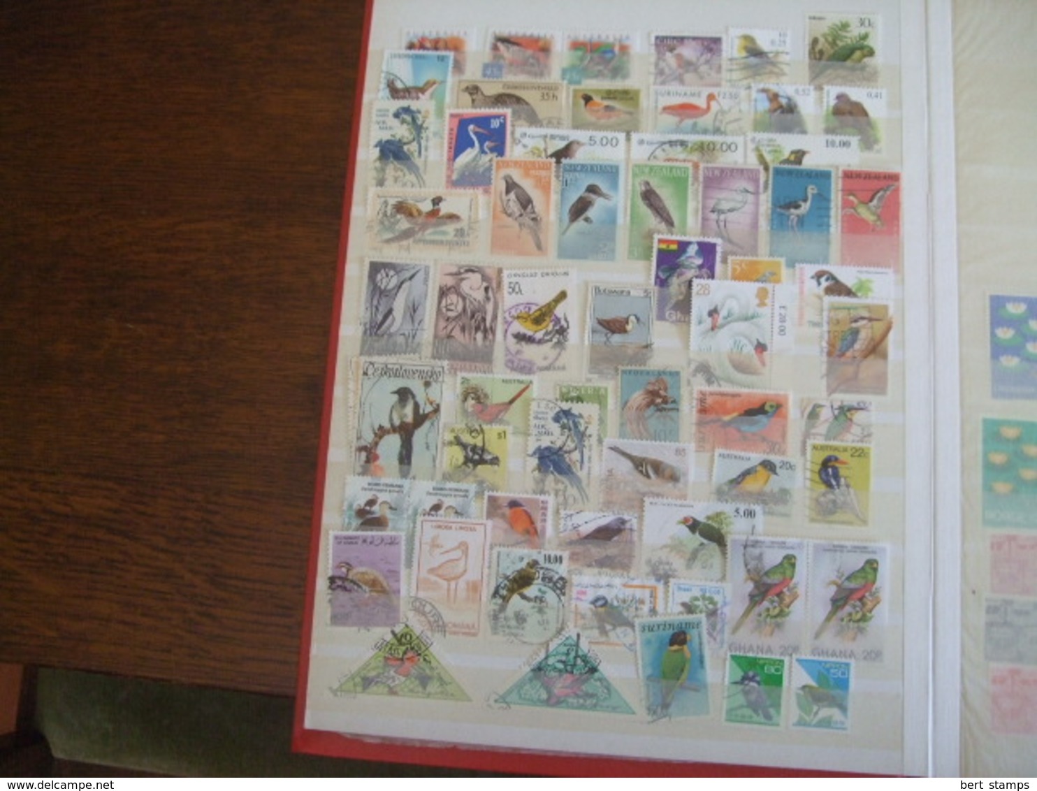 Nice collection Birds ans also scandinavien stamps in binder