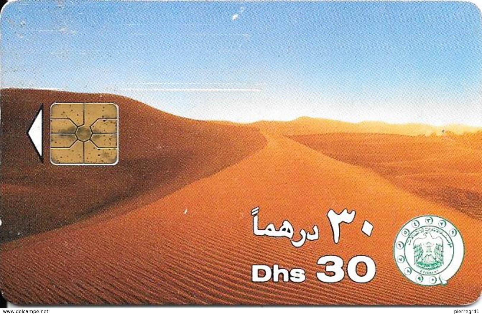 CARTE-PUCE-EMIRATS-GEM-30Dhs-1998-DESERT-DUNES-BE-RARE - Emirats Arabes Unis