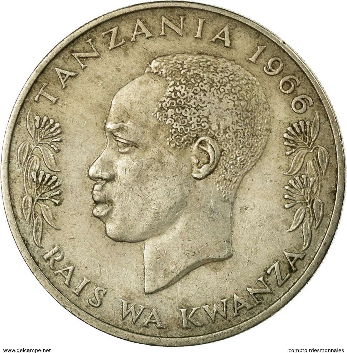 Monnaie, Tanzania, Shilingi, 1966, TB+, Copper-nickel, KM:4 - Tanzanía