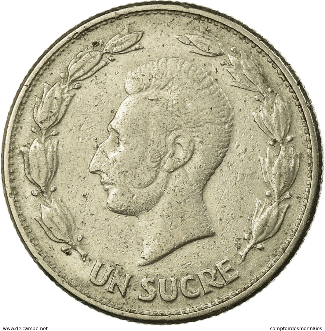 Monnaie, Équateur, Sucre, Un, 1946, TB+, Nickel, KM:78.2 - Ecuador