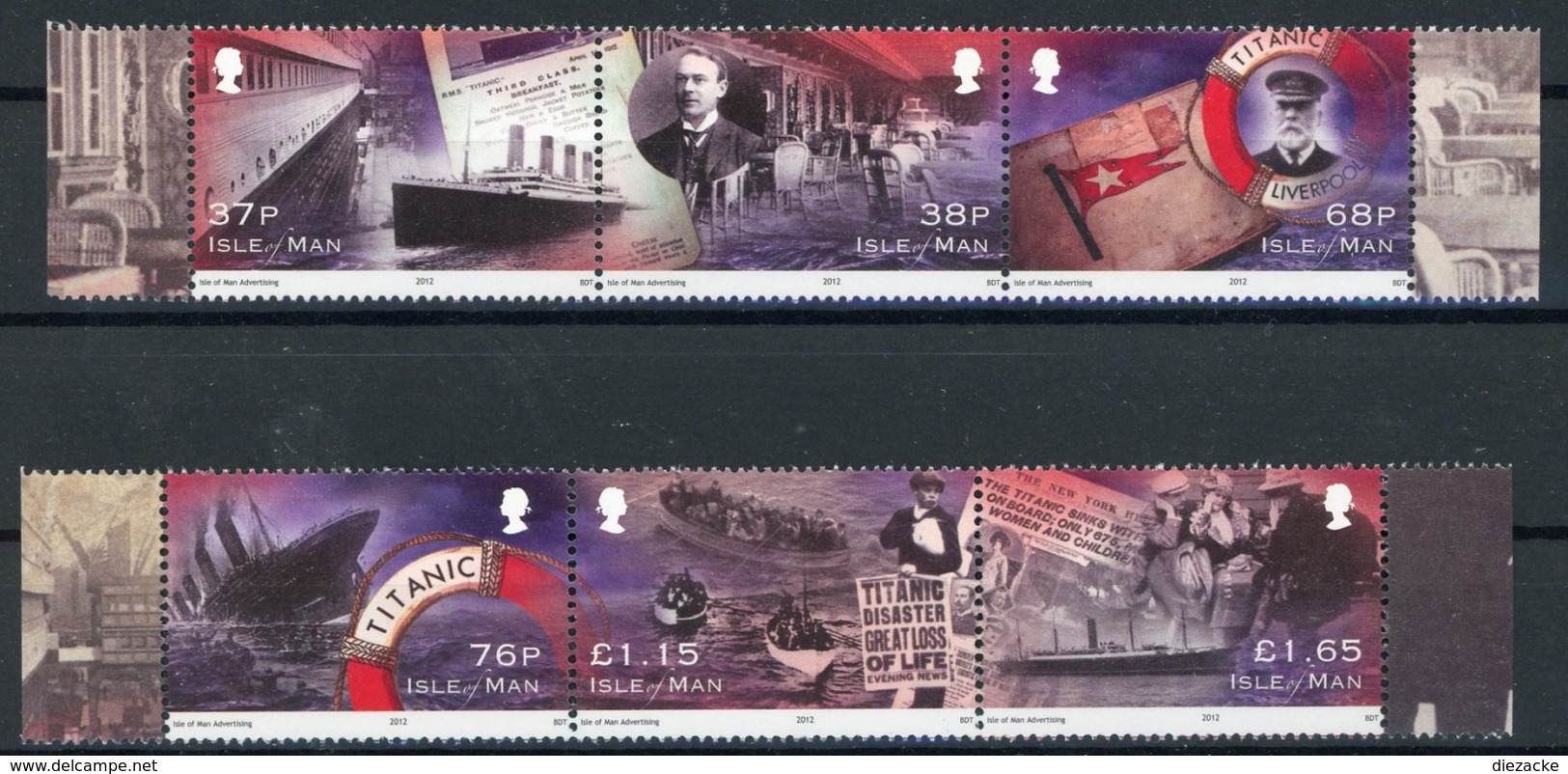 Isle Of Man MiNr. 1762-67 Postfrisch MNH Titanic (H1254 - Man (Insel)