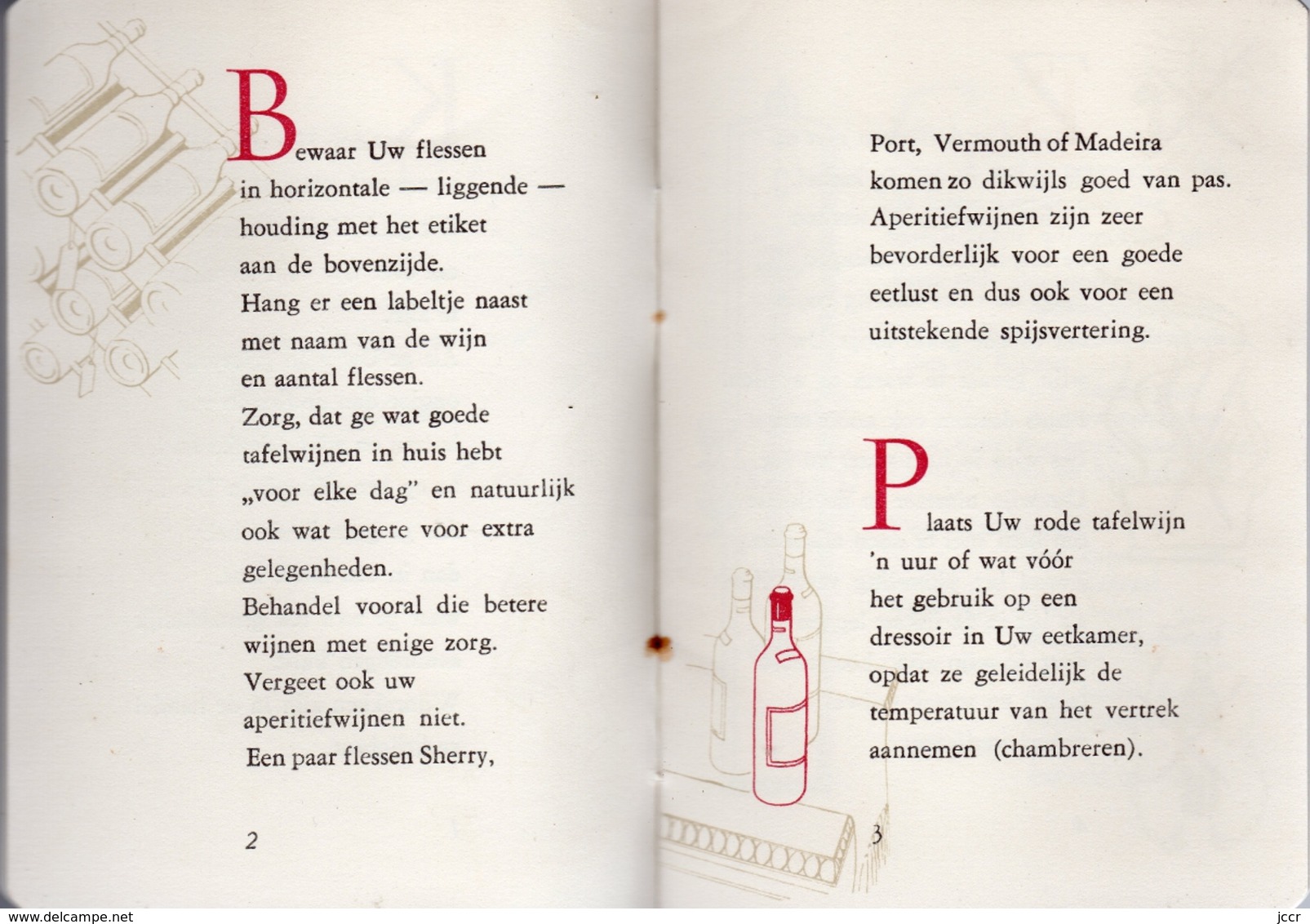 Wenken Voor Liefhebbers Van De Wijn (Astuces Pour Les Amateurs De Vin) - H. C. Wyers C.V. Dordrecht - Vers 1955 - Koken & Wijn