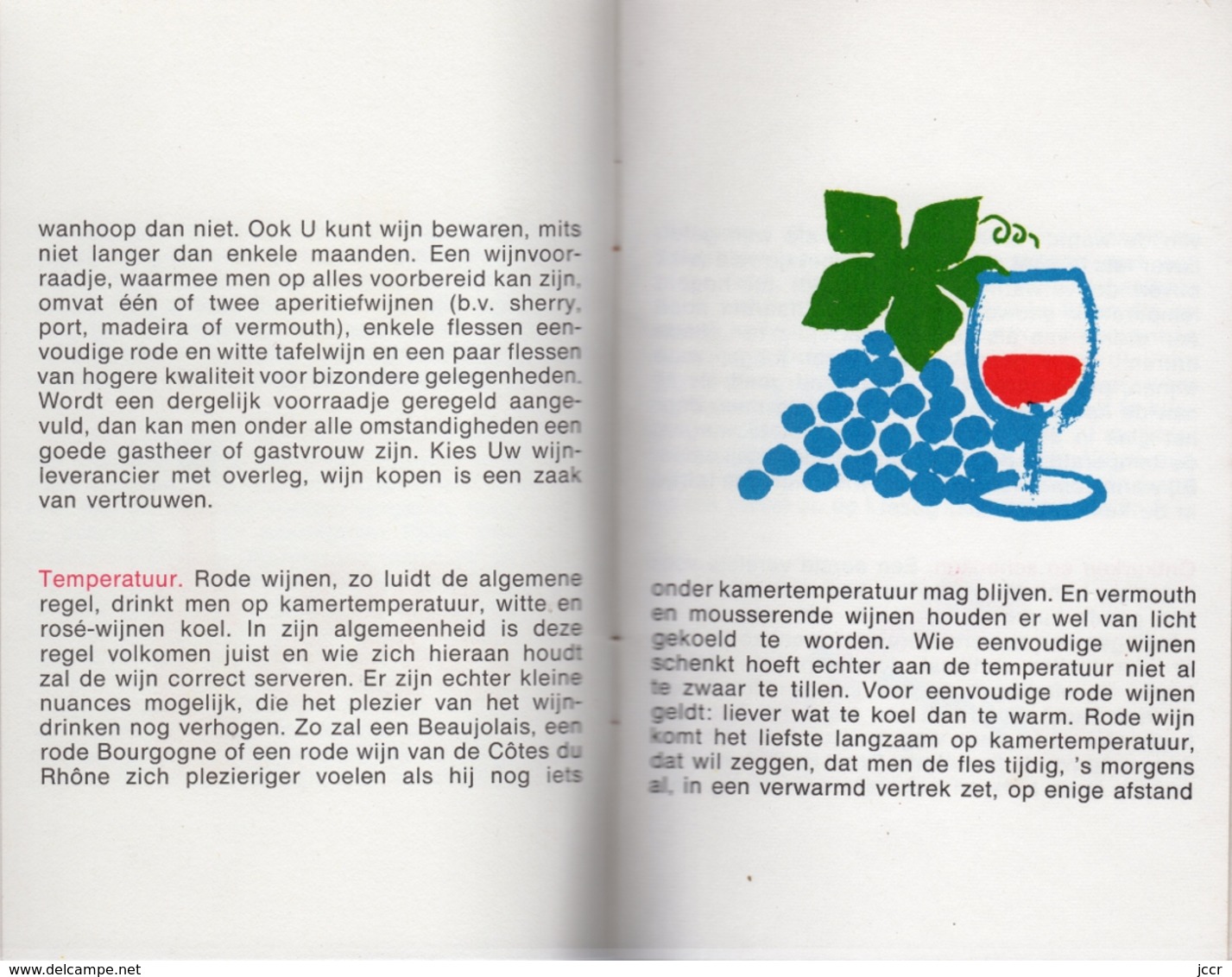 Wijn Wenken (Soupçon De Vin) - Tekst Wina Born Grafische Verzorging Frans Mettes - Vers 1965 - Koken & Wijn