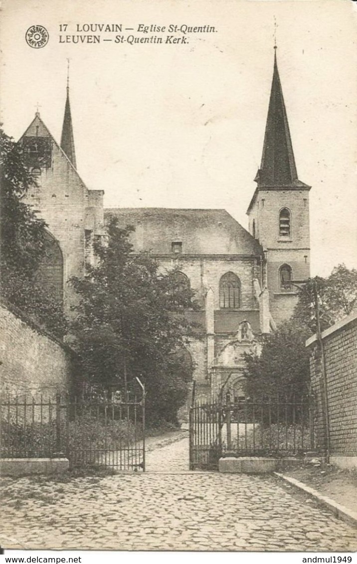 LOUVAIN-LEUVEN - Eglise St-Quentin - Oblitération De 1921 - Leuven