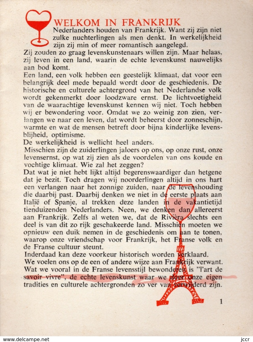 De Franse Wijn Inhet Nederlandse Gezin (Le Vin Français Dans La Famille Néerlandaise) Door Martin Paulissen - Vers 1960 - Cuisine & Vins