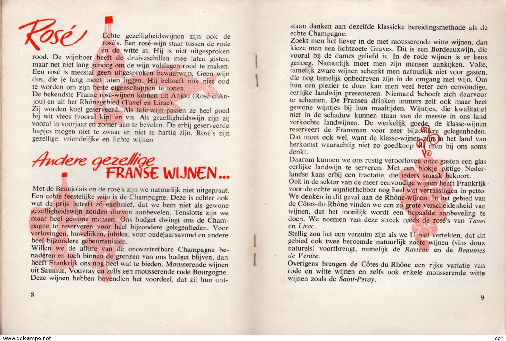 De Franse Wijn inhet Nederlandse Gezin (Le vin français dans la famille néerlandaise) door Martin Paulissen - vers 1960