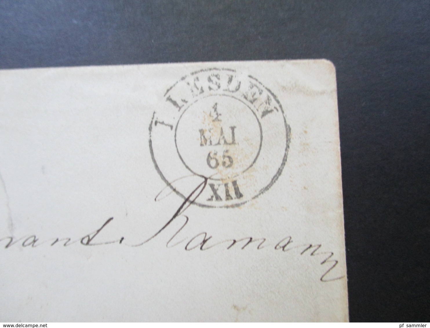 AD Sachsen 1865 Nr. 18 EF Stempel K2 Dresden Nach Coblenz Gesendet Ausgabe No 3 - Sachsen