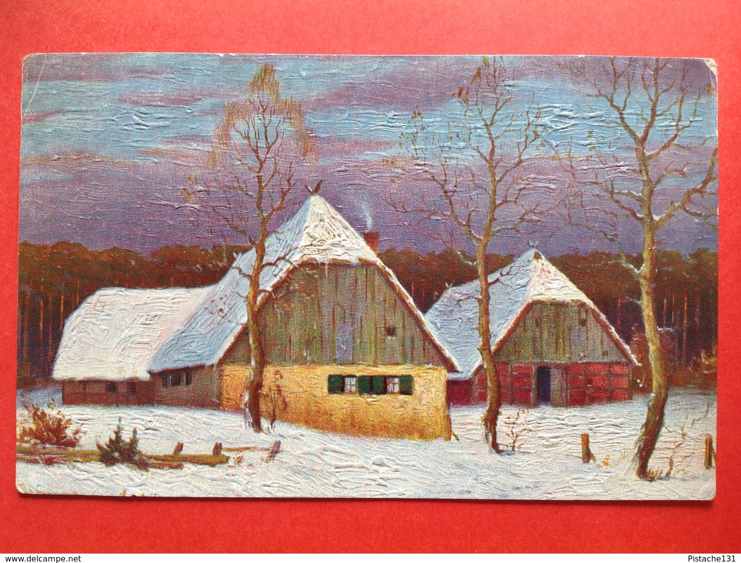 1922 - Illustrateur W. HOY - BEAUTE D'HIVER - WINTERSCENE - BOERDERIJ - SNEEUW - NEIGE - FERME - 1900-1949