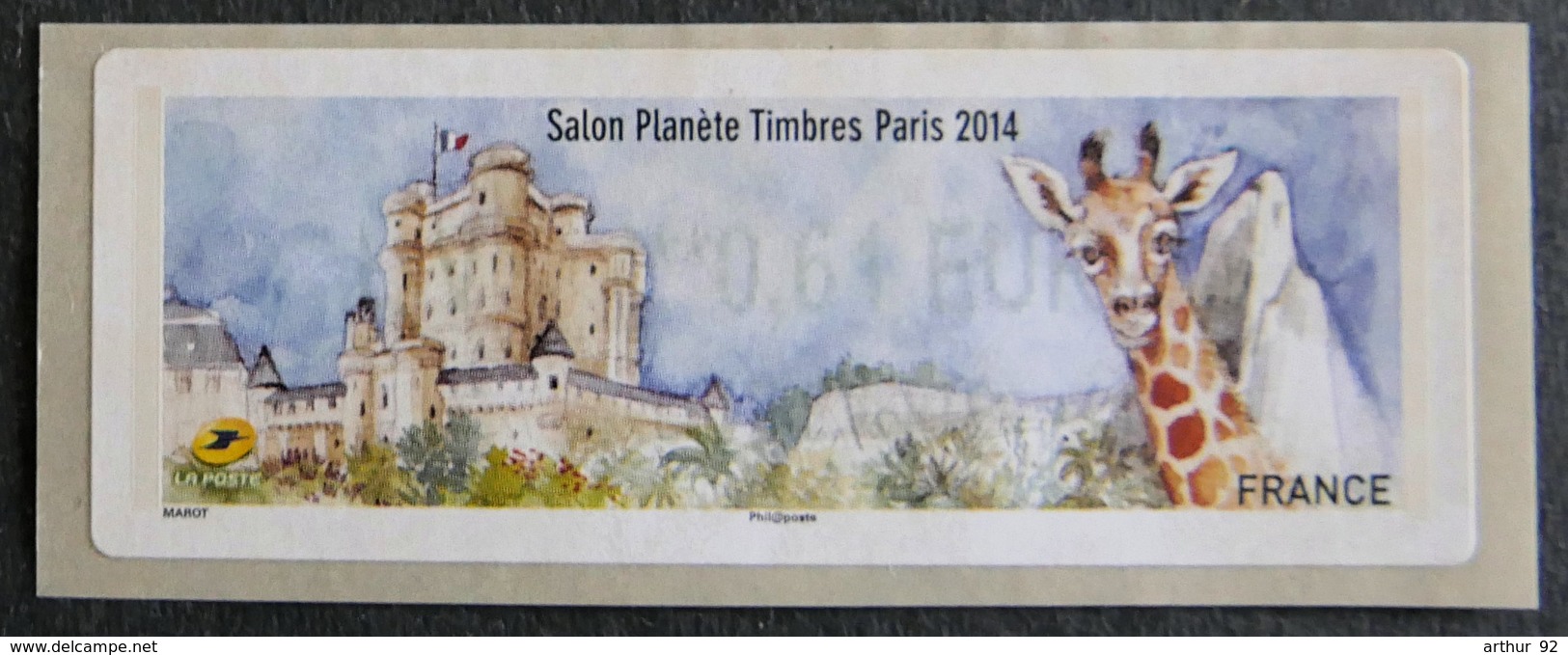 FRANCE - VIGNETTES ILLUSTREES - VIG 157 - 2014 - SALON PLANETE TIMBRES - PARIS - 2010-... Illustrated Franking Labels