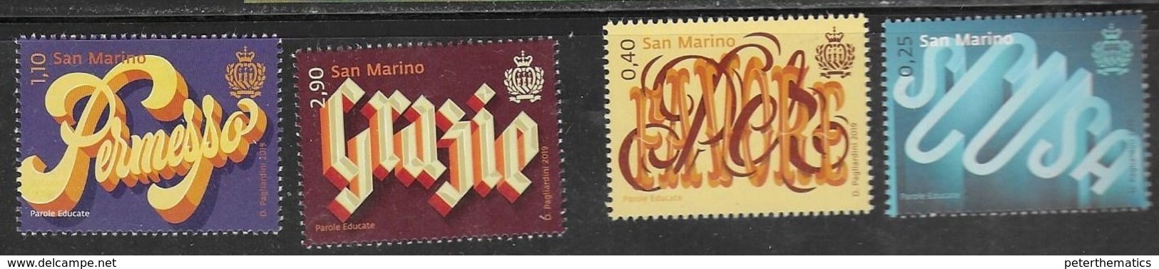 SAN MARINO, 2019, MNH, GOOD MANNERS, 4v - Other & Unclassified