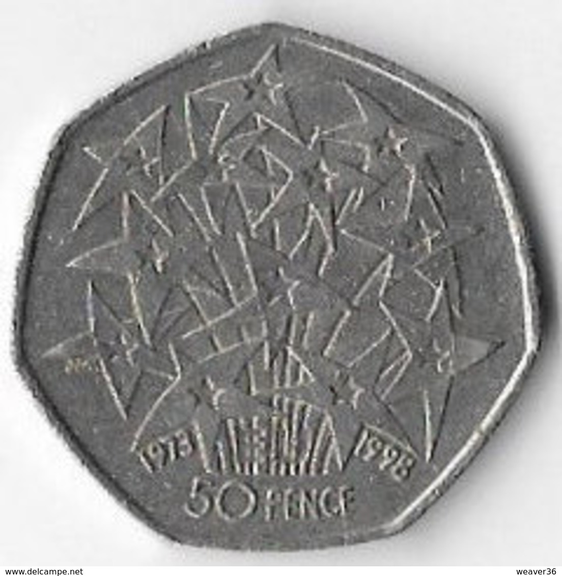 United Kingdom 1998 50p EU Commemorative [C391/1D] - 50 Pence