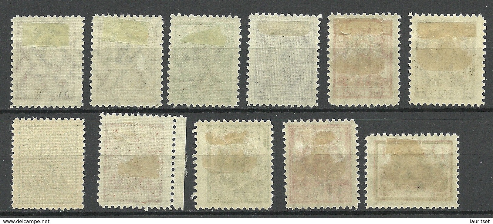 LITAUEN Lithuania 1926 Michel 246 - 256 Incl Good Variety Mi 249 On Watermarked Paper * - Litauen