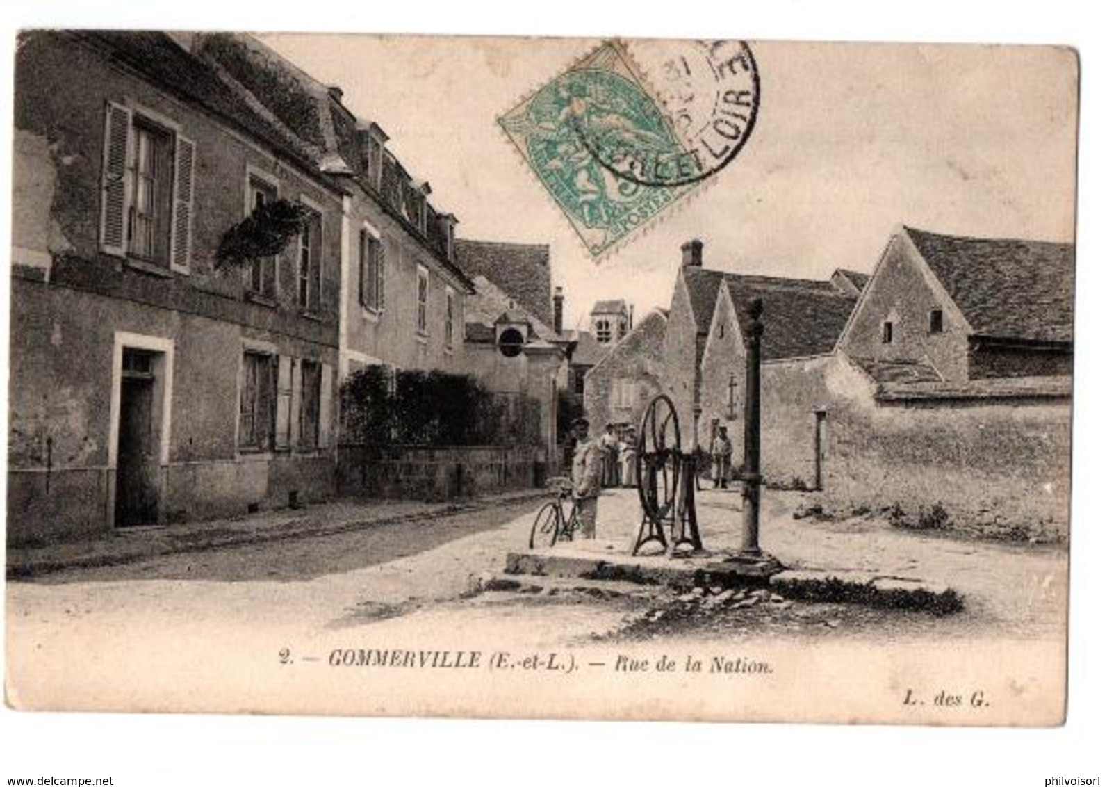 GOMMERVILLE RUE DE LA NATION ANIMEE - Altri & Non Classificati