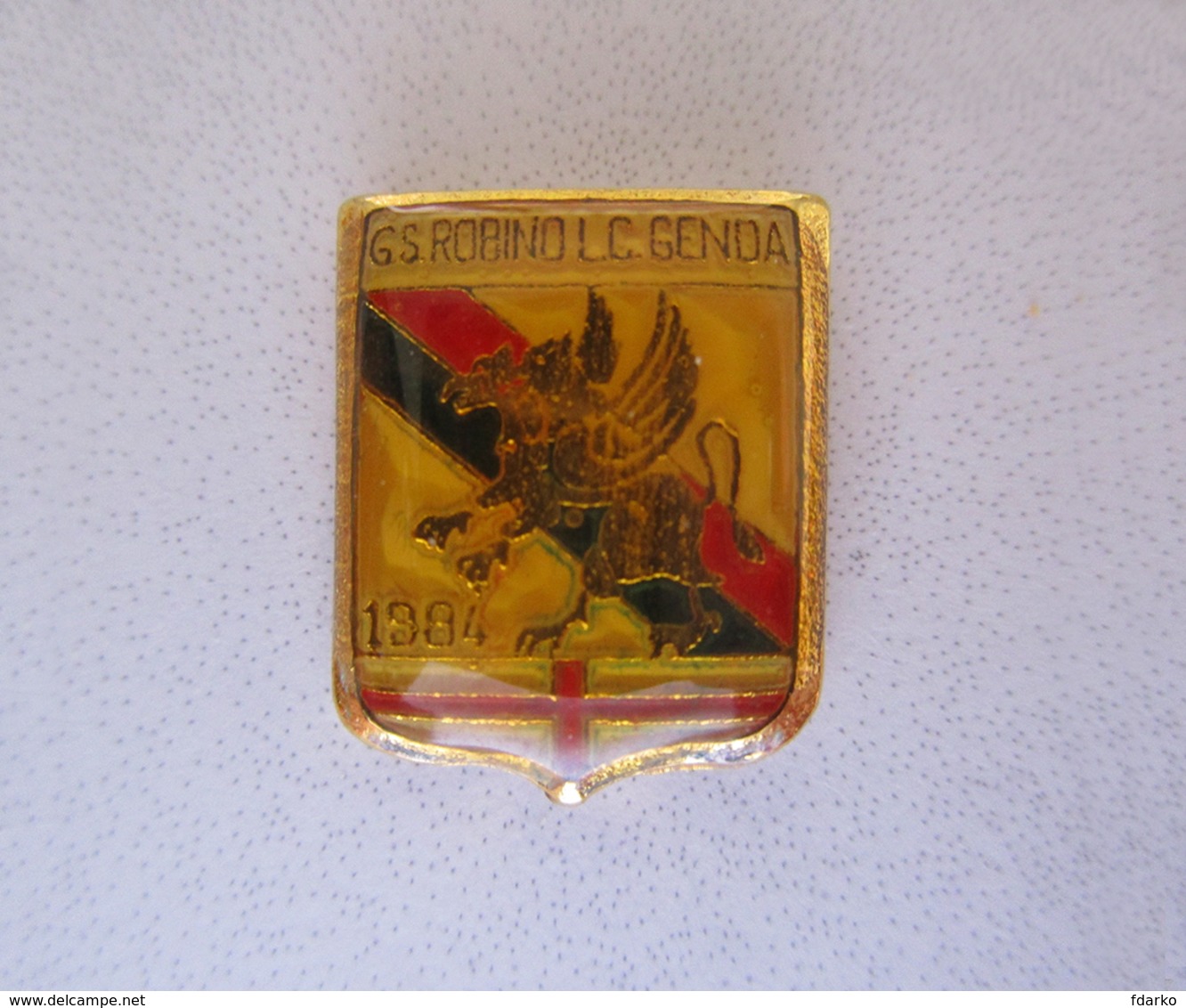 G.S. Robino L.C. Genoa  Calcio Pins Soccer Italy FootBall Pin Gadgets Genova - Calcio