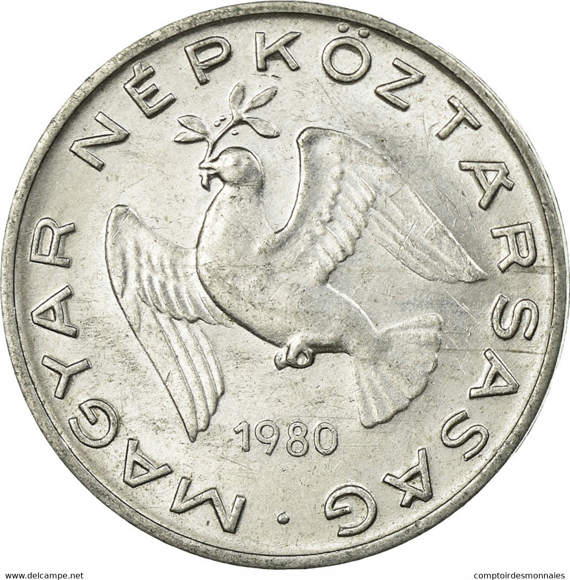 Monnaie, Hongrie, 10 Filler, 1980, Budapest, SUP, Aluminium, KM:572 - Hongrie