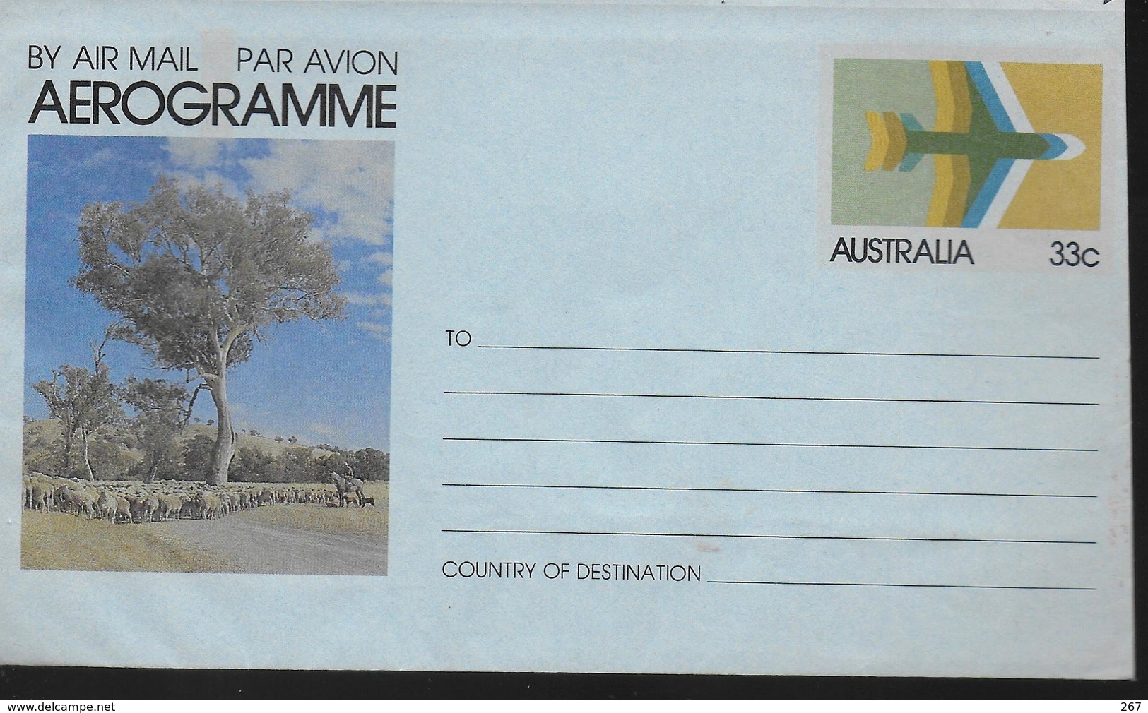 AUSTRALIE  Lettre Aerogramme  Mouton - Altri & Non Classificati