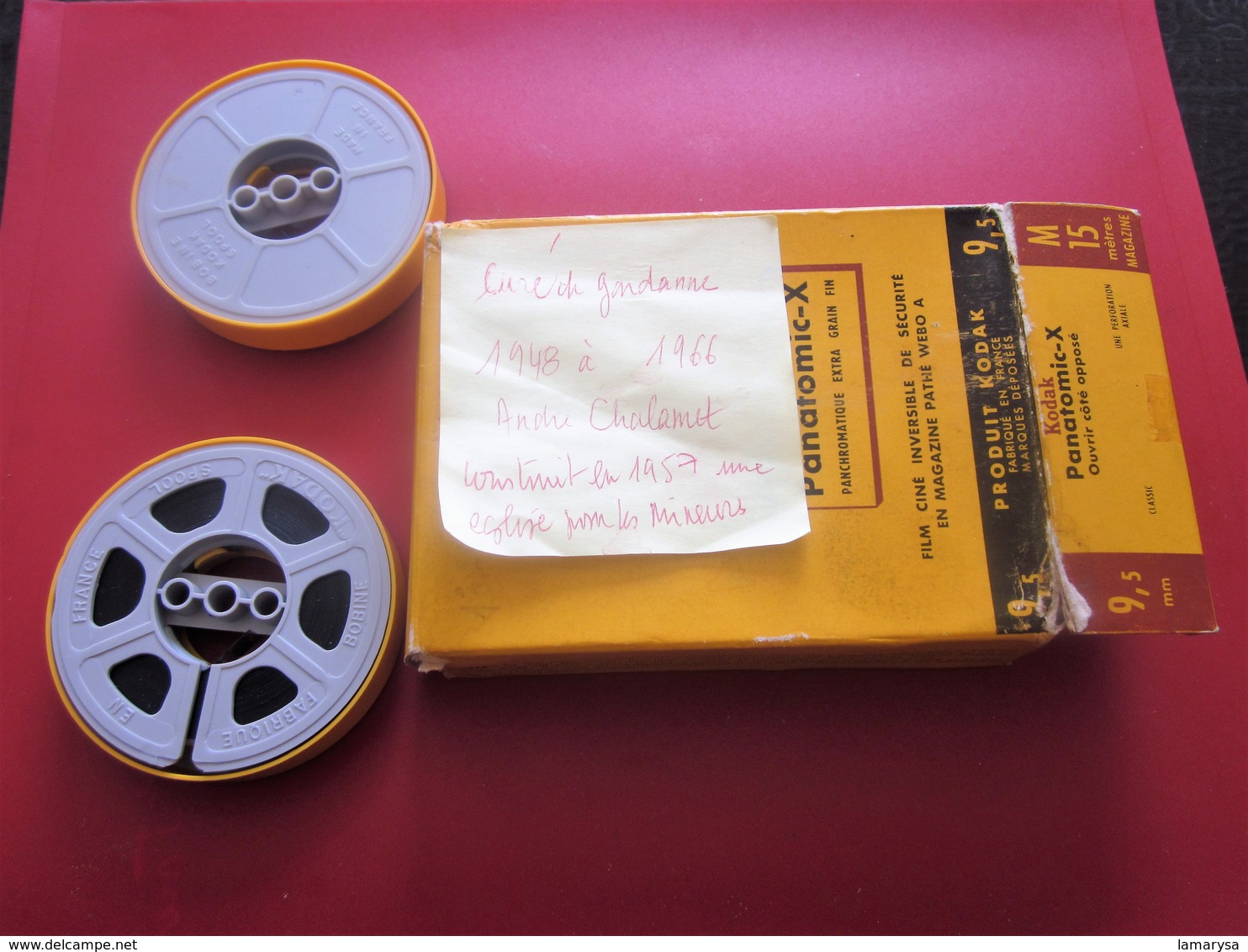Historique 1948/66 ABBÉ CURÉ DE GARDANNE ANDRÉ CHALAMET CONSTRUIT En 1957 ÉGLISE PR MINEURS 2 BOBINES FILM KODAK 9.5-mm - Bobines De Films: 35mm - 16mm - 9,5+8+S8mm