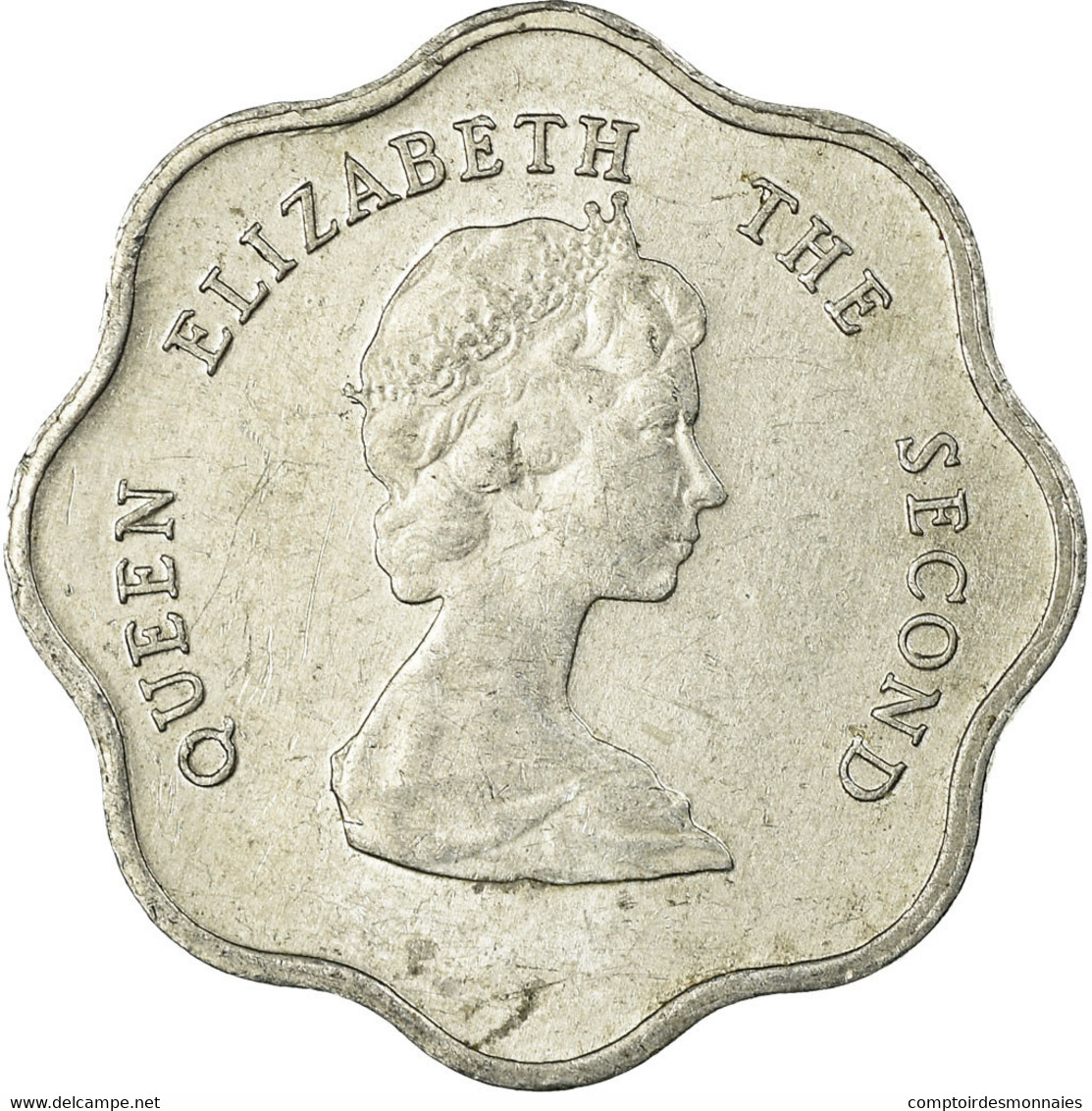 Monnaie, Etats Des Caraibes Orientales, Elizabeth II, 5 Cents, 1986, TB+ - Caribe Oriental (Estados Del)