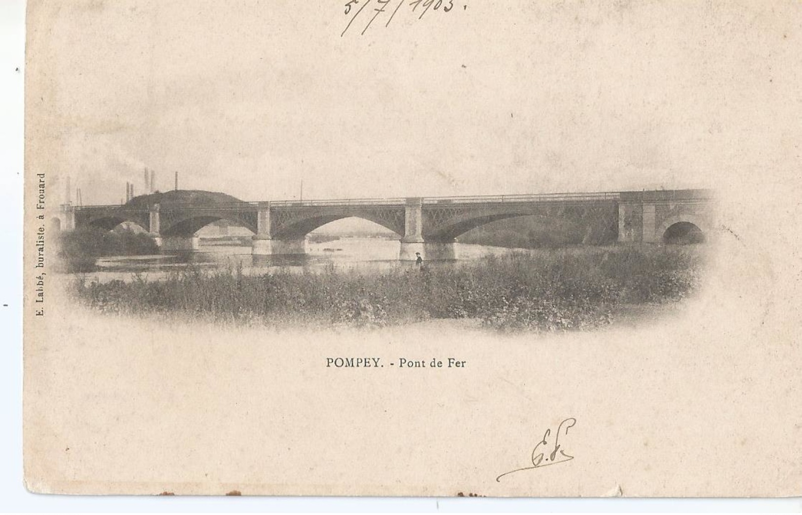 CPA  1029 -POMPEY Pont De Fer  --  Animations- - Sonstige & Ohne Zuordnung