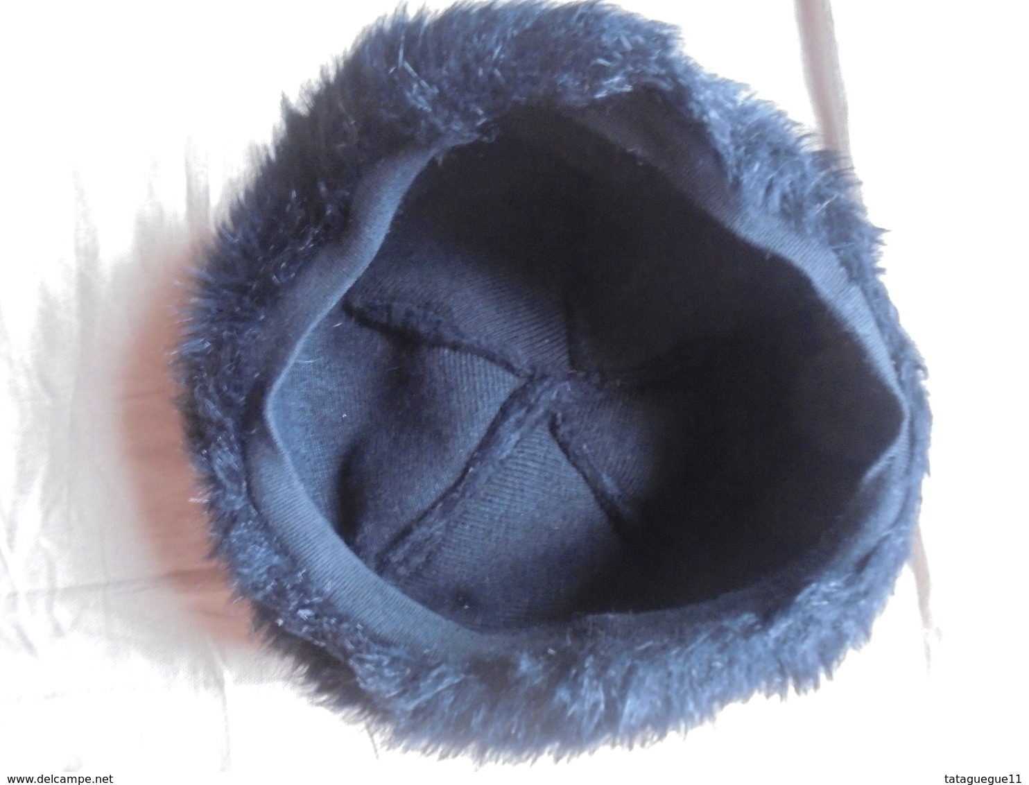 Ancien - Chapeau Noir Femme Fourrure Synthétique Années 60 - Coiffes, Chapeaux, Bonnets