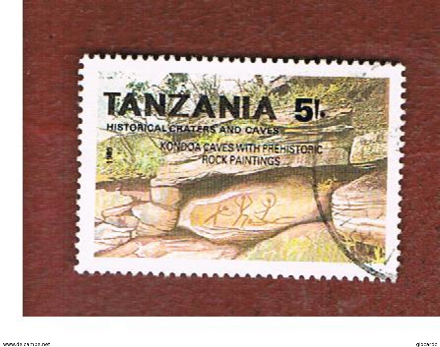TANZANIA  -  SG 911 -    1991  HISTORICAL CAVES: KONDOA ROCK PAINTINGS - USED ° - Tanzania (1964-...)