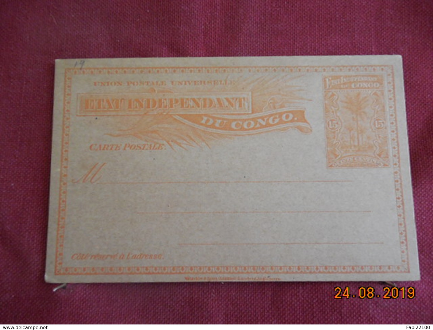 Entier Postal Du Congo Belge - Lettres & Documents