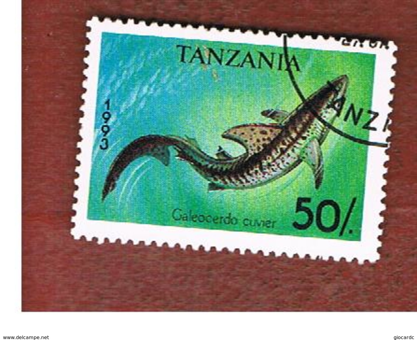 TANZANIA  -  SG 1667  -    1993  SHARKS: TIGER SHARK         - USED ° - Tanzania (1964-...)