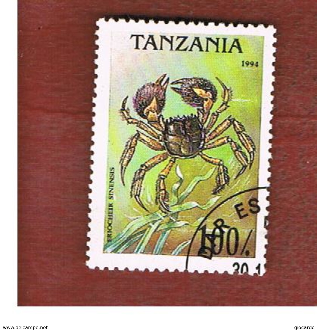 TANZANIA  -  SG 1985  -    1994 ARACHNIDS: CHINESE  MITTEN CRAB      - USED ° - Tanzania (1964-...)