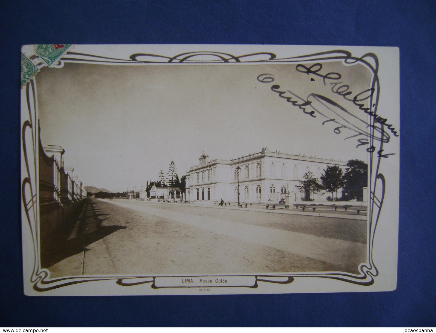 PERU - LIMA " PASEO COLON "  POSTCARD IN THE STATE - Peru