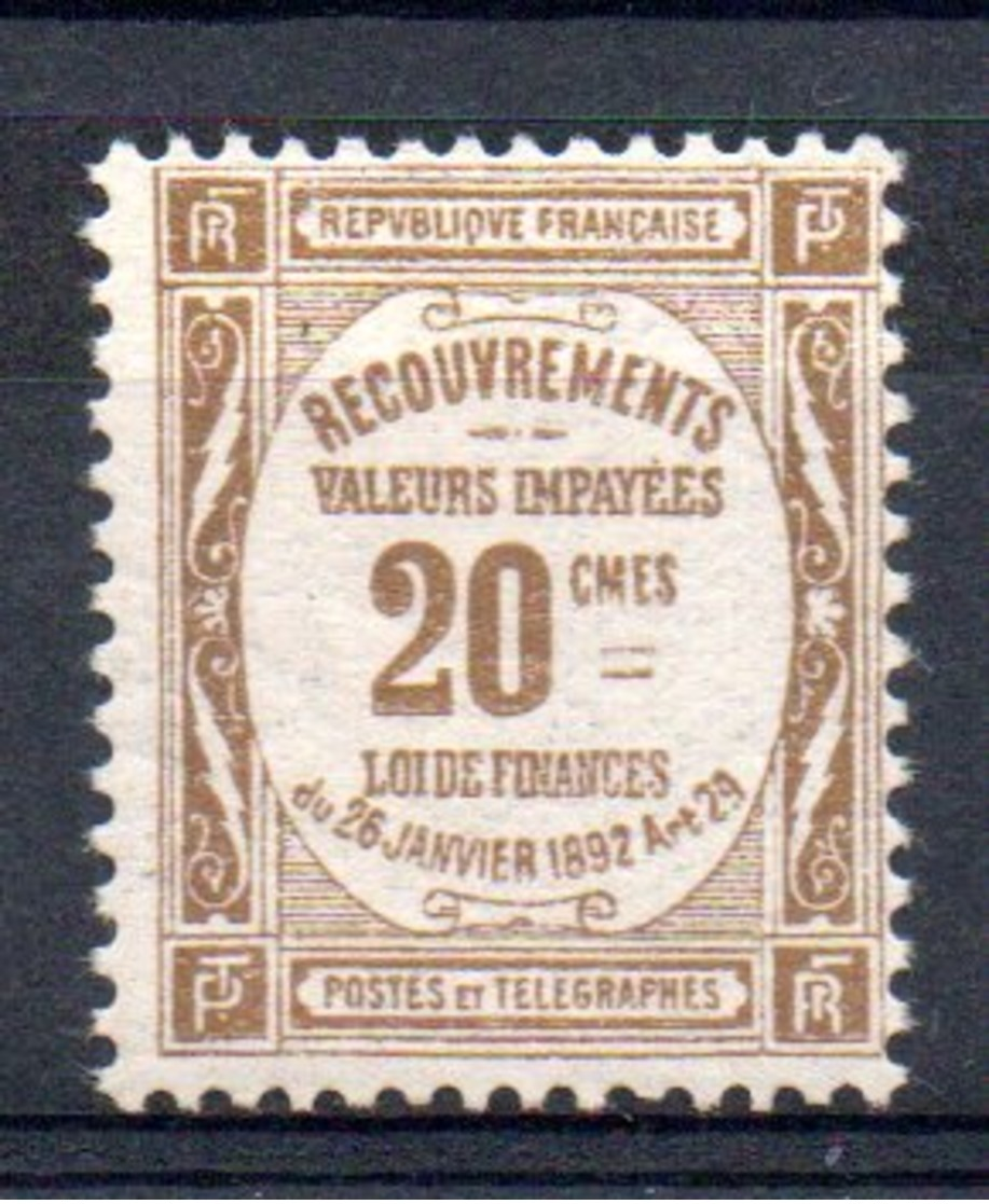 FRANCE - YT Taxe N° 45 - Neuf ** - MNH - Cote: 120,00 € - 1859-1959 Neufs