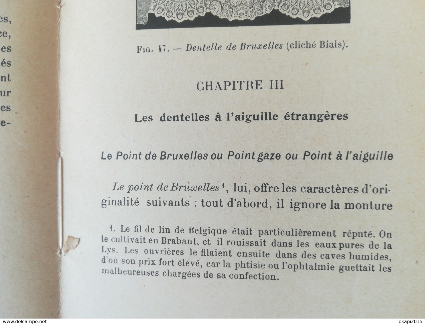 L ART DE RECONNAÎTRE LES DENTELLES VIEUX LIVRE ANNÉE 1924 PAR ÉMILE BAYARD ÉD. GRUND FRANCE