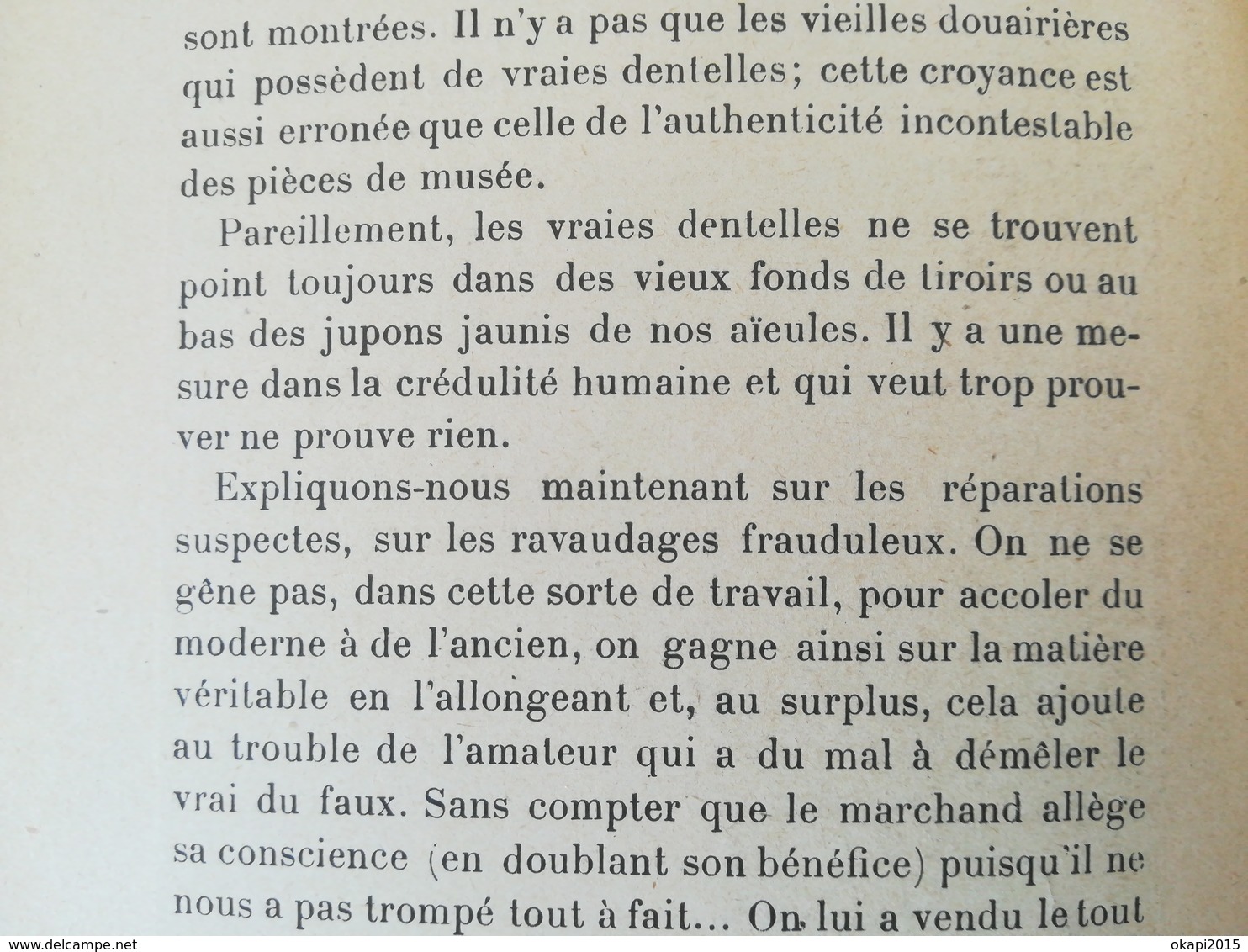 L ART DE RECONNAÎTRE LES DENTELLES VIEUX LIVRE ANNÉE 1924 PAR ÉMILE BAYARD ÉD. GRUND FRANCE