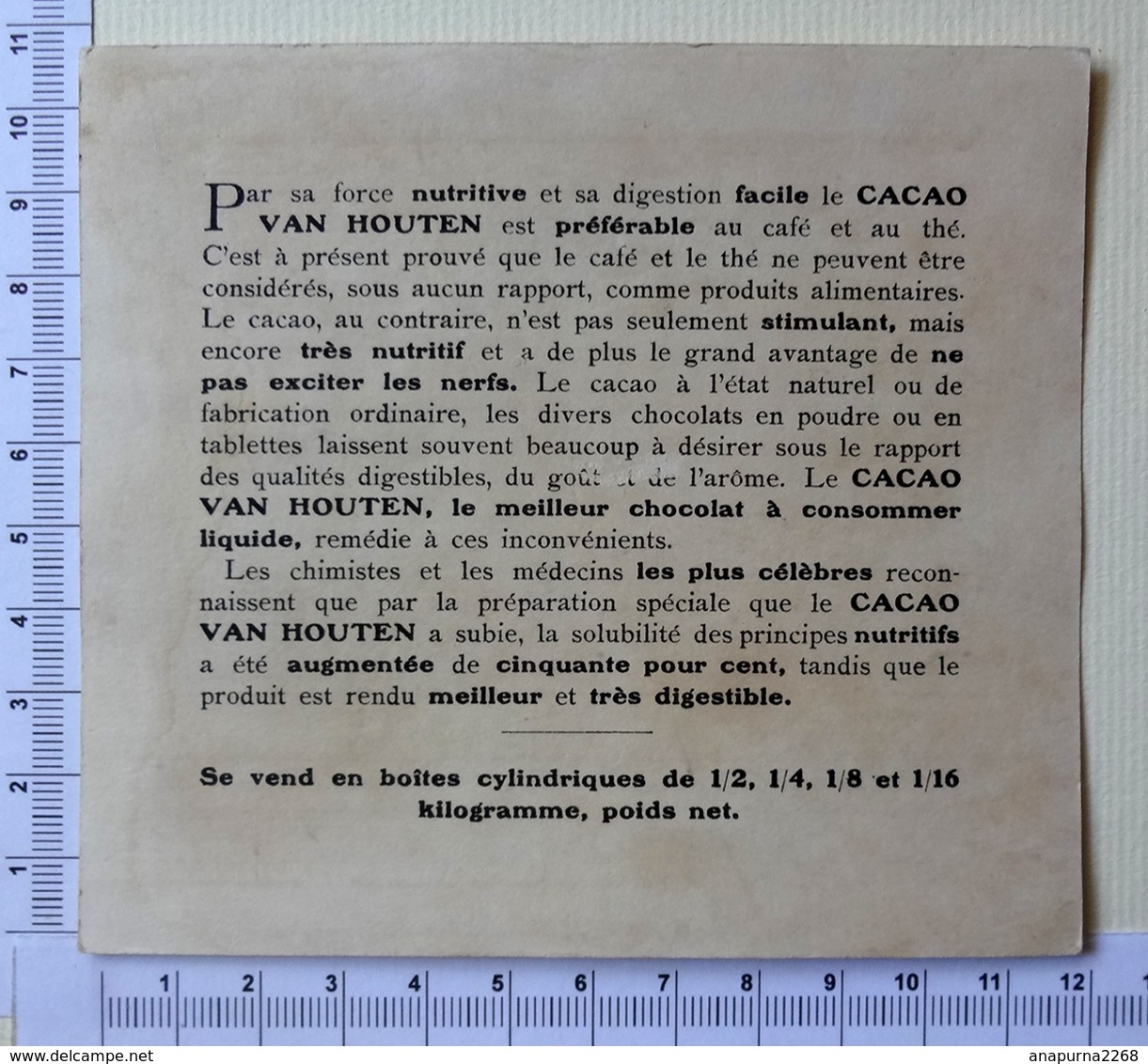 CHROMO CHOCOLAT VAN HOUTEN...PIQUE NIQUE....LE DÉJEUNER SUR L'HERBE - Van Houten