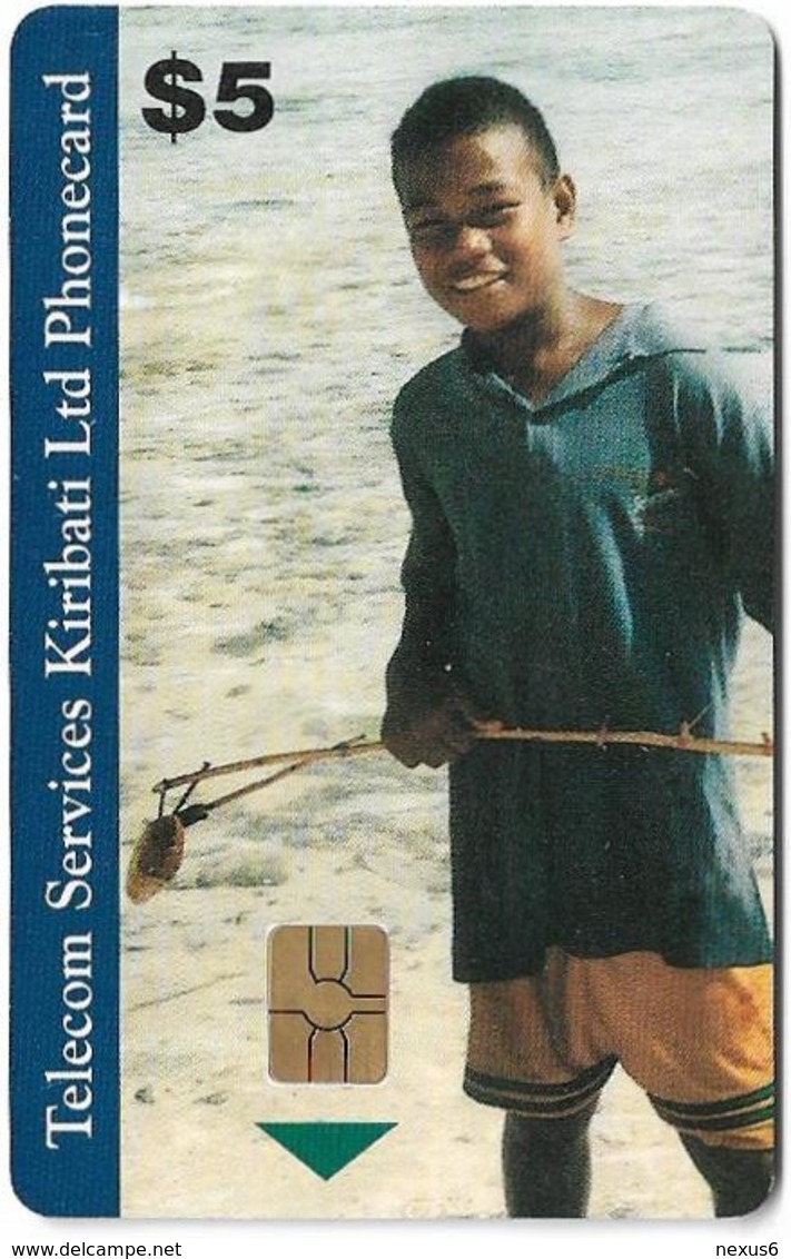 Kiribati - TSKL - Young Boy, Gem5 Red, 5$, 1999, Used - Kiribati