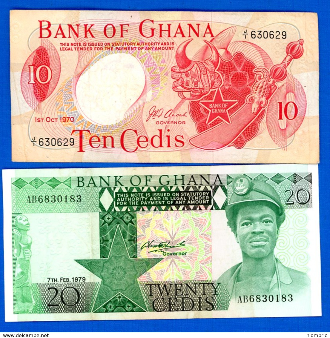 Ghana  2  Billets - Ghana