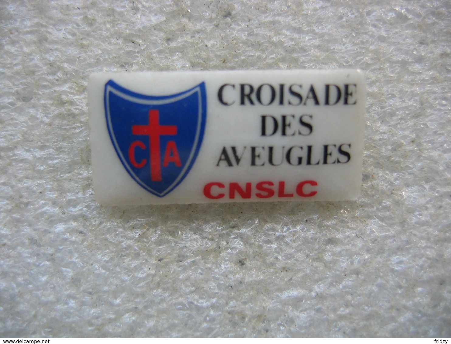 Pin's En Porcelaine: CNSLC (Commission Nationale Sports Loisirs Et Culture), Croisade Des Aveugles - Animaux